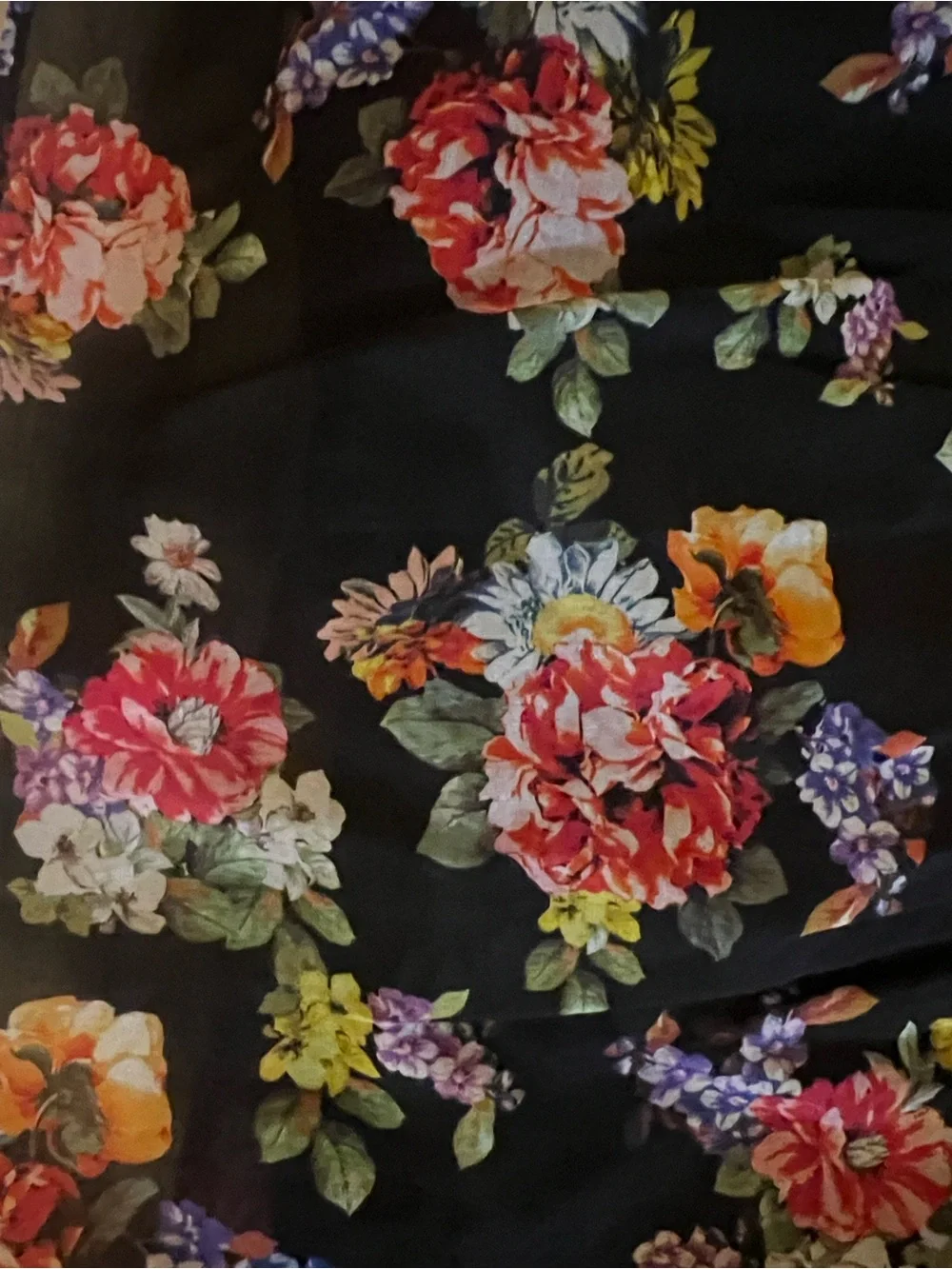 Alice + Olivia floral print ruffle peasant top